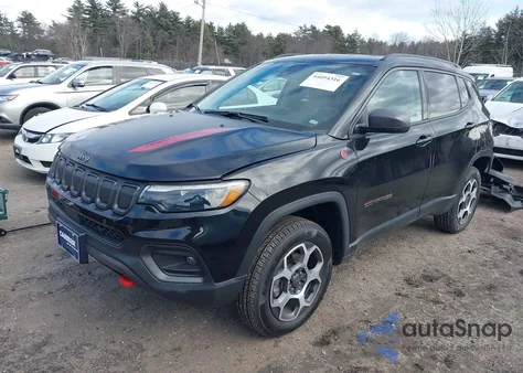 2022 Jeep Compass Trailhawk 4X4 из США, поврежденный, VIN 3C4NJDDB3NT128569